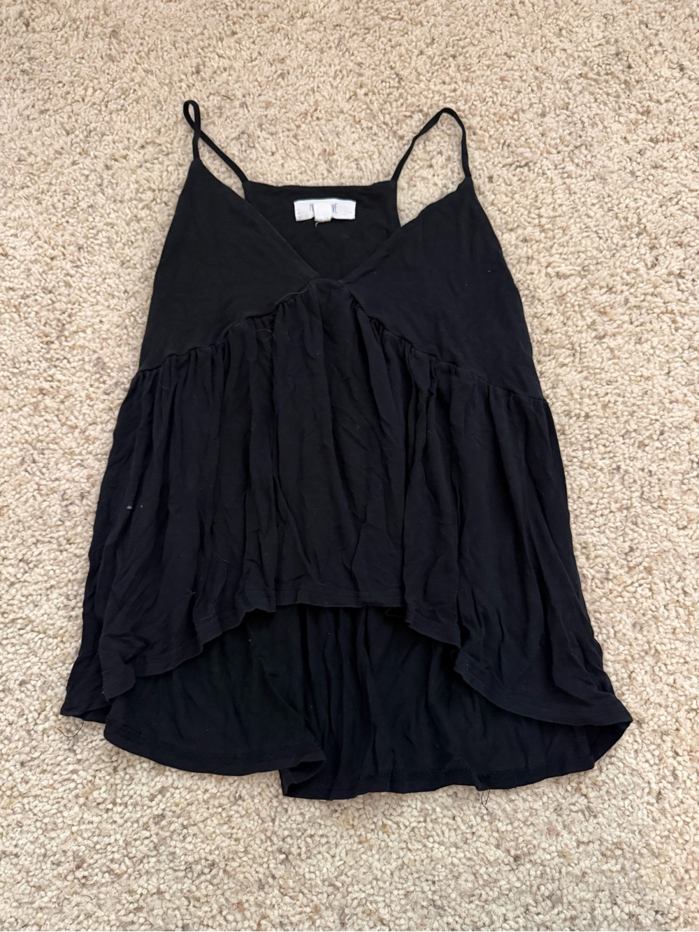 Peach Love California Black V-Neck Layered Spaghetti Strap Camisole